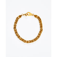 Load image into Gallery viewer, Gold Byzantine 6mm Medium Link Bracelet