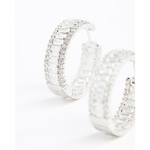 Load image into Gallery viewer, Multi Row 25mm Hoop Earrings
