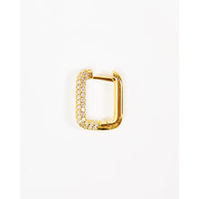 Load image into Gallery viewer, Single Gold Geometric Rectangle Earring in Small