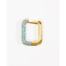 Load image into Gallery viewer, Single Gold Geometric Rectangle Earring in Small