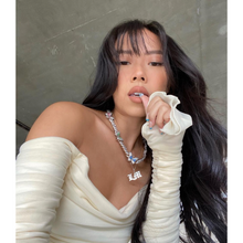 Load image into Gallery viewer, Pastel Butterfly Cuban Chain Necklace