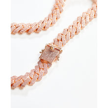 Load image into Gallery viewer, Pink Cuban 15mm Chain Necklace