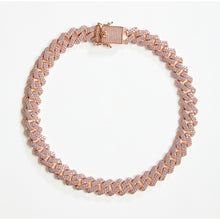 Load image into Gallery viewer, Pink Cuban 15mm Chain Necklace
