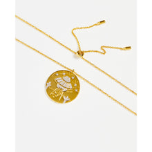 Load image into Gallery viewer, Planet Saturn Space Ship Coin Pendant Necklace