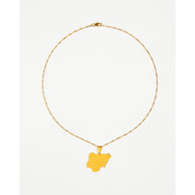 Load image into Gallery viewer, Nigeria Map Pendant Chain Necklace