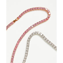Load image into Gallery viewer, Tennis Chain 5mm Necklace in Pink
