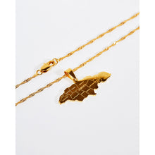 Load image into Gallery viewer, Jamaica Map Pendant Chain Necklace

