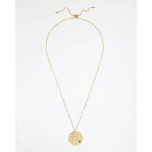 Load image into Gallery viewer, Gold Serpent Cubic Zirconica Pendant Necklace