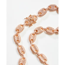 Load image into Gallery viewer, Pink Bead Link Chain Micro Pavé Necklace