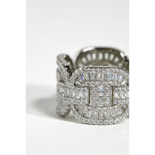 Load image into Gallery viewer, 'OH' Baguette Link Ring