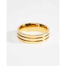 Load image into Gallery viewer, Gold Minimalist Stripe Band Ring
