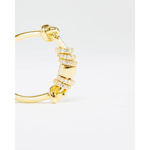 Gold Ring with Sliding Multi Rings