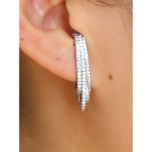 Load image into Gallery viewer, 3 Line Ear Huggie Earrings