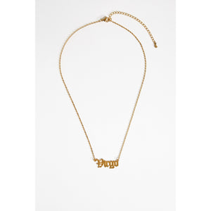 Horoscope Nameplate Chain Necklace