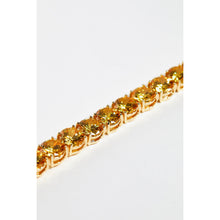Load image into Gallery viewer, Yellow Cubic Zirconia Tennis Bracelet