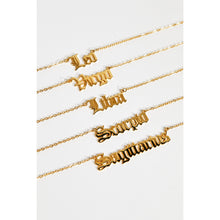 Load image into Gallery viewer, Horoscope Nameplate Chain Necklace
