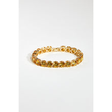 Load image into Gallery viewer, Yellow Cubic Zirconia Tennis Bracelet