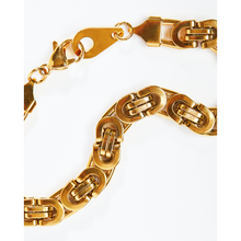 Load image into Gallery viewer, Gold Byzantine 8mm Large Link Bracelet
