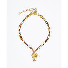 Load image into Gallery viewer, Gold Palm Tree Charm Anklet

