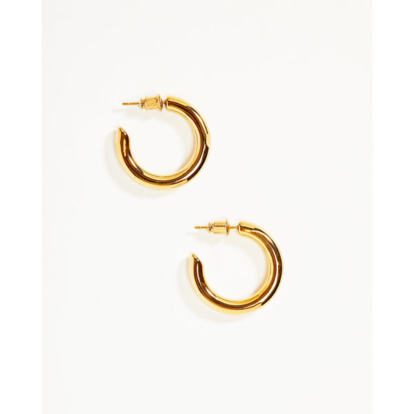 Gold Small 28mm Hoop Earrings