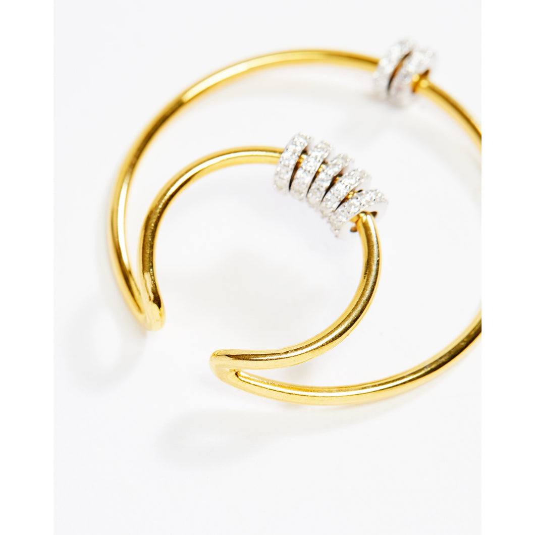 Gold Hoop Cuff Earring