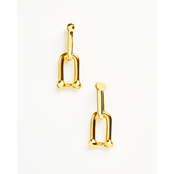 Gold Hardware Link Earrings