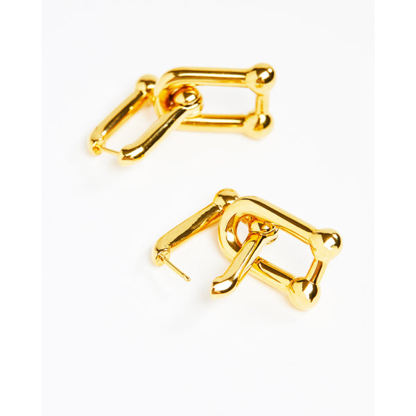 Gold Hardware Link Earrings