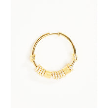 Load image into Gallery viewer, Gold Multi Circle 30mm Hoop Earring
