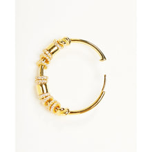 Load image into Gallery viewer, Gold Multi Circle 30mm Hoop Earring
