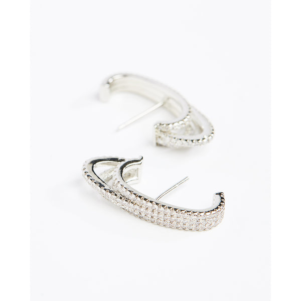3 Line Ear Huggie Earrings