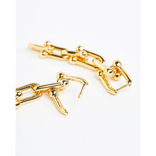 Load image into Gallery viewer, Gold Hardware Drop Earrings

