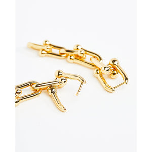 Gold Hardware Drop Earrings