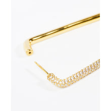 Load image into Gallery viewer, Single Gold Geometric Rectangle Earring in Large
