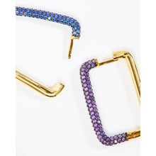 Load image into Gallery viewer, Single Gold Geometric Rectangle Earring in Medium

