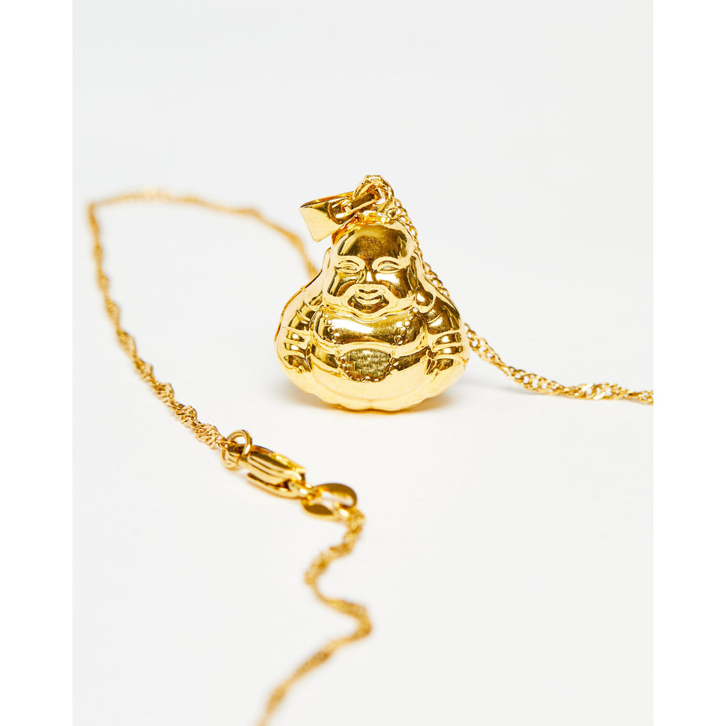 Gold Buddha 1.0 Pendant Chain Necklace