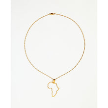 Load image into Gallery viewer, Africa Profile Pendant Chain Necklace
