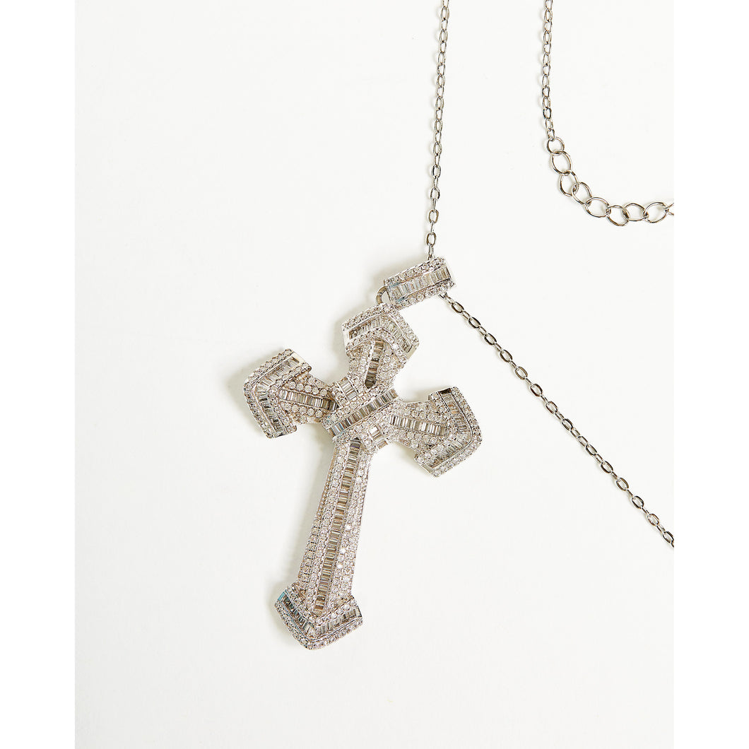 Crucifix 1.0 Cross Pendant Chain Necklace