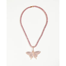 Load image into Gallery viewer, Butterfly Pendant Tennis Chain Necklace in Silver
