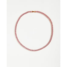 Load image into Gallery viewer, Tennis Chain 5mm Necklace in Pink
