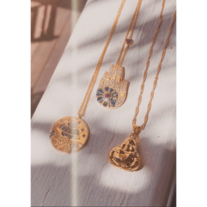 Gold Buddha 1.0 Pendant Chain Necklace