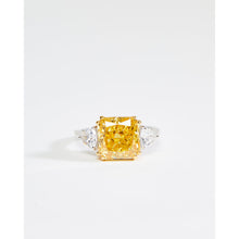 Load image into Gallery viewer, Square Cut Pink Cubic Zirconia Ring
