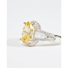 Load image into Gallery viewer, Big Oval Cubic Zirconia Ring
