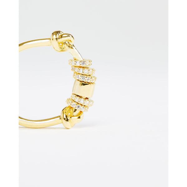 Gold Ring with Sliding Multi Rings