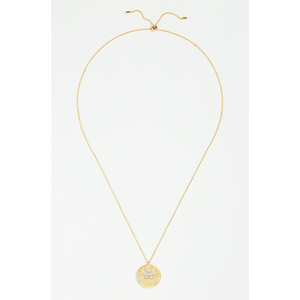 Planet Saturn Space Ship Coin Pendant Necklace