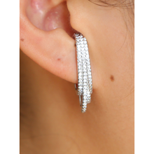 Load image into Gallery viewer, 3 Line Ear Huggie Earrings
