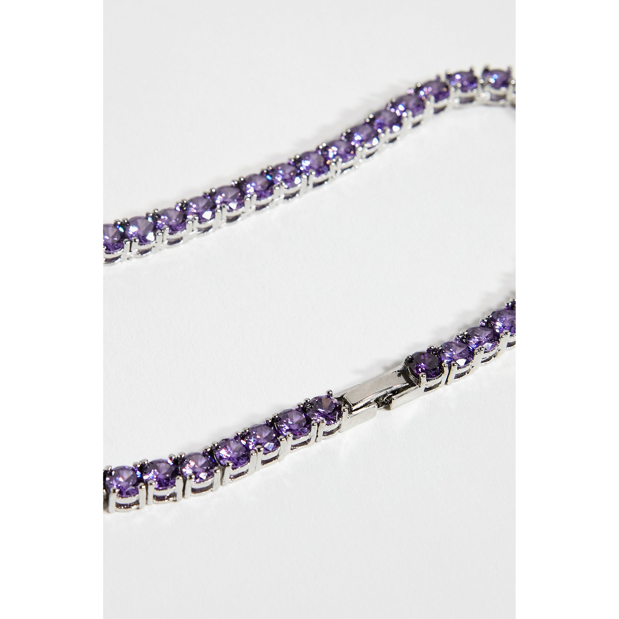 Tennis Chain 5mm Necklace in Purple Of Haides