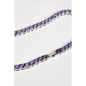 Tennis Chain 5mm Necklace in Purple