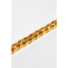 Load image into Gallery viewer, Yellow Cubic Zirconia Tennis Bracelet
