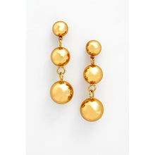 Load image into Gallery viewer, Gold Spherical Drop Earrings
