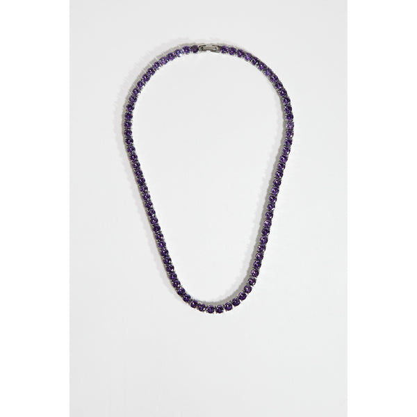 Tennis Chain 5mm Necklace in Purple